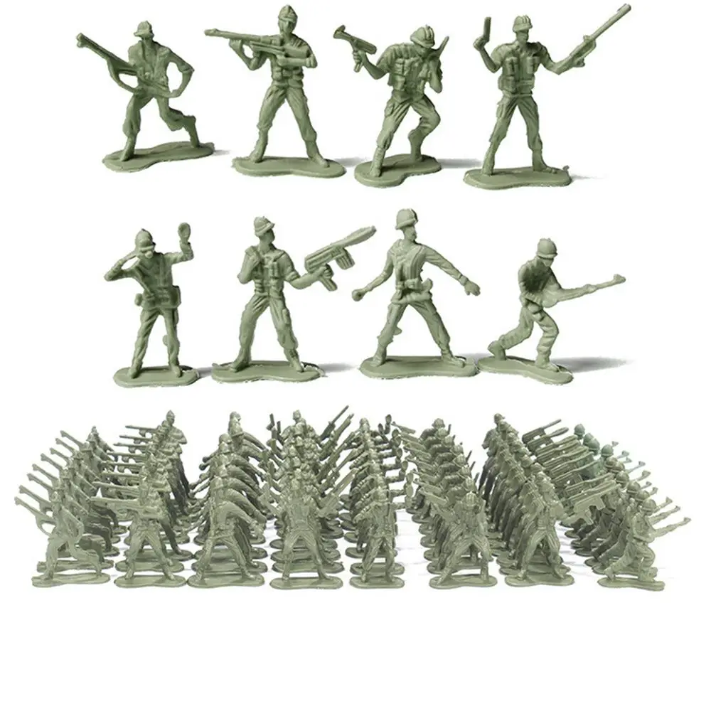 

Kids Gift Action Figure Plastic Toy 4.5cm Soldier Model Military Playset Model Building Kits Mens Playsets