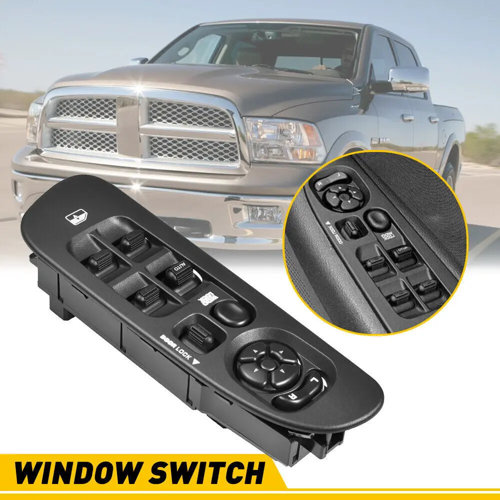 

For 2002-2010 Dodge Ram 1500 2500 3500 Door Window Control Switch Regulator Button Console Driver Side