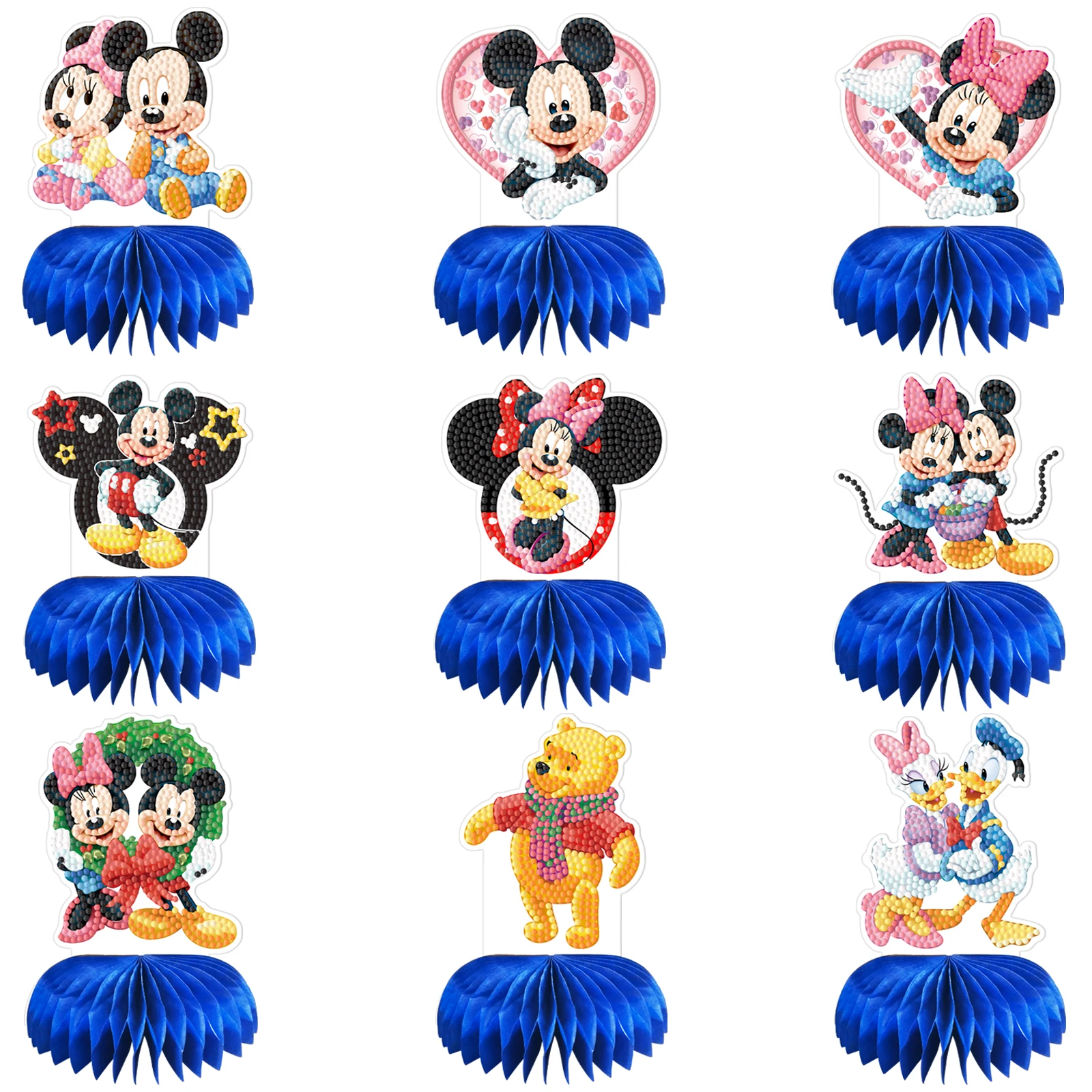 

Disney Cartoon DIY Diamond Painting Mickey Mouse Ornament Diamond Embroidery Music Handmade Art Desktop Ornament Home Decor Gift