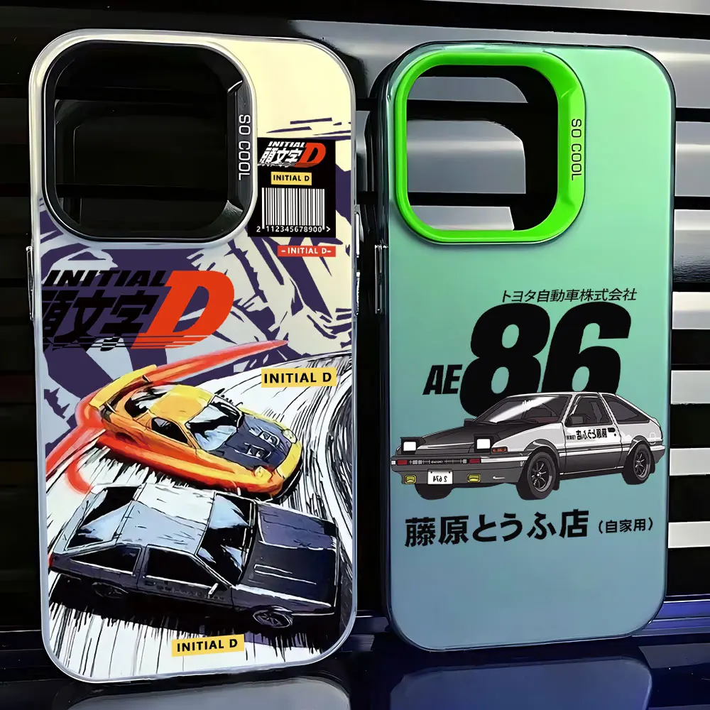Чехол для телефона Anime Initial D AE86 iPhone 16 15 14 13 12 11 Pro Max X XR XSMAX 8 7 Plus Candy матовая