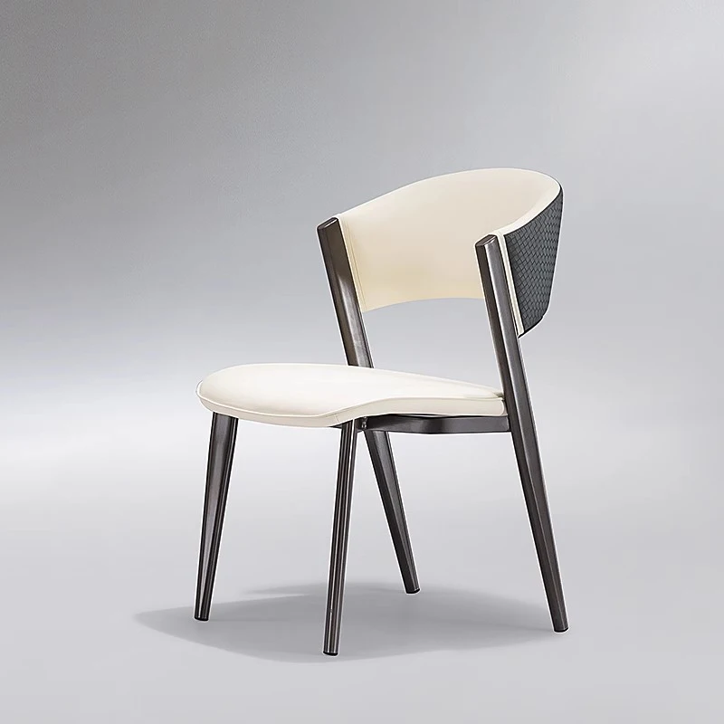 

White Luxury High Chair Kitchen Office Room Leather Modern Party Balcony Chairs Dinning Outdoor Fauteuils De Salon Furniture