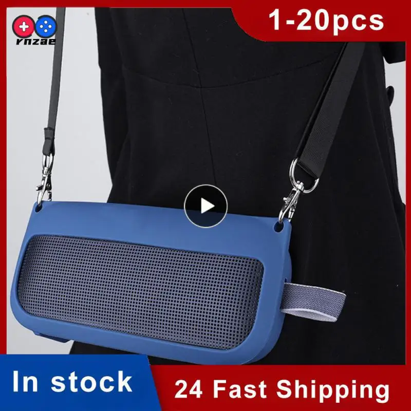 

Prevent Bump Damage Silicone Protective Sleeve Navy Blue For Soundlink Flex Audio Protective Case Easy To Carry