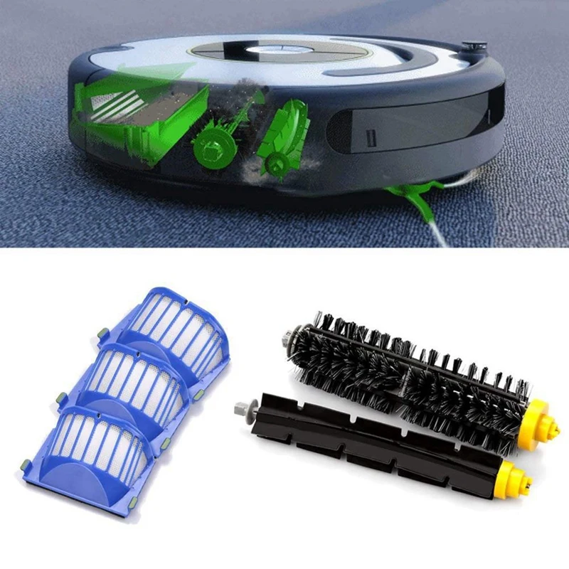 

Аксессуары для уборочной машины Irobot Roomba 600, аксессуары для пылесоса, 6 сменных деталей для пылесоса