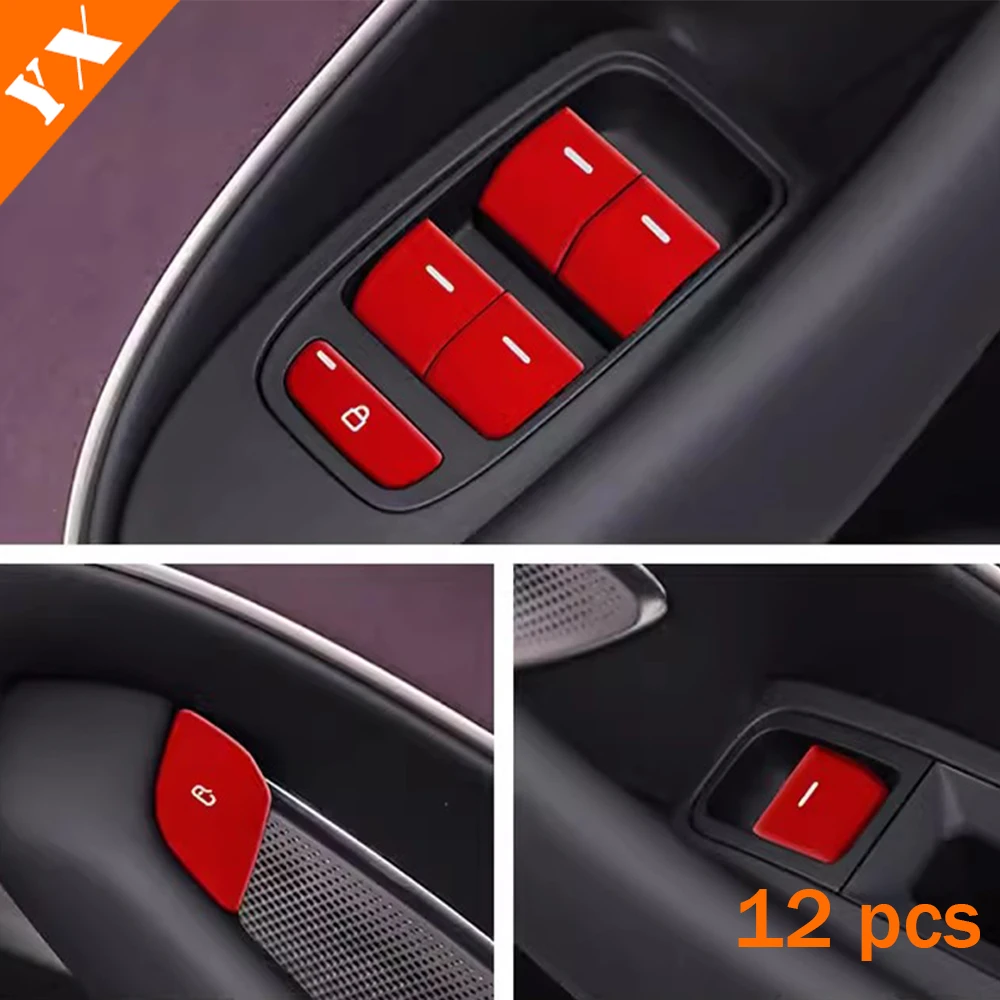 Аксессуары для xiaomi SU7 Pro MAX алюминиевая крышка автомобильного стекла кнопки