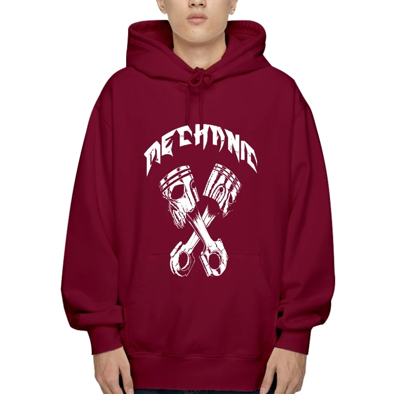 

Hoody Mechanic Skull Piston Head Wrenches Tools Mechanic 100% Cotton Hoody New Fashion Men Men Outerwear Warm Hoody