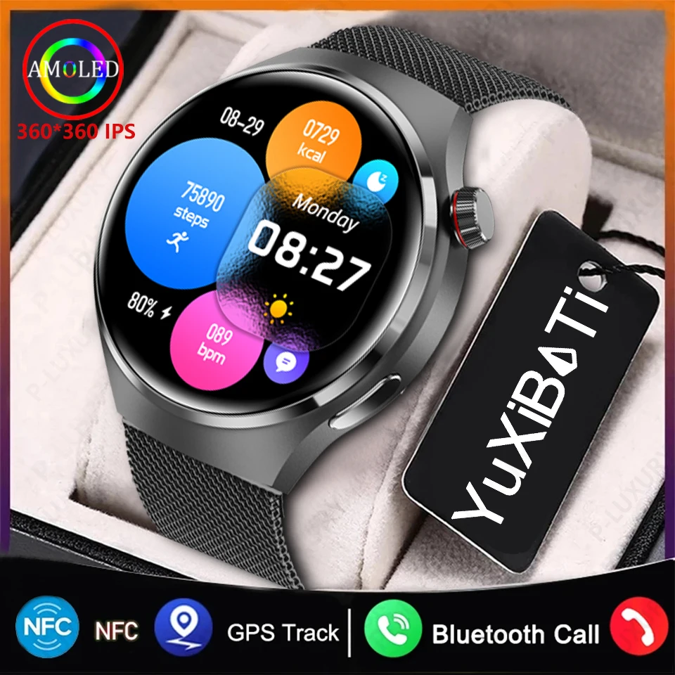 

Смарт-часы для Huawei Watch 4 Pro, мужские Смарт-часы с экраном 360*360 HD, BT, звонки, NFC, IP68, водонепроницаемые, с измерением пульса, уровня сахара в крови, новинка 2023