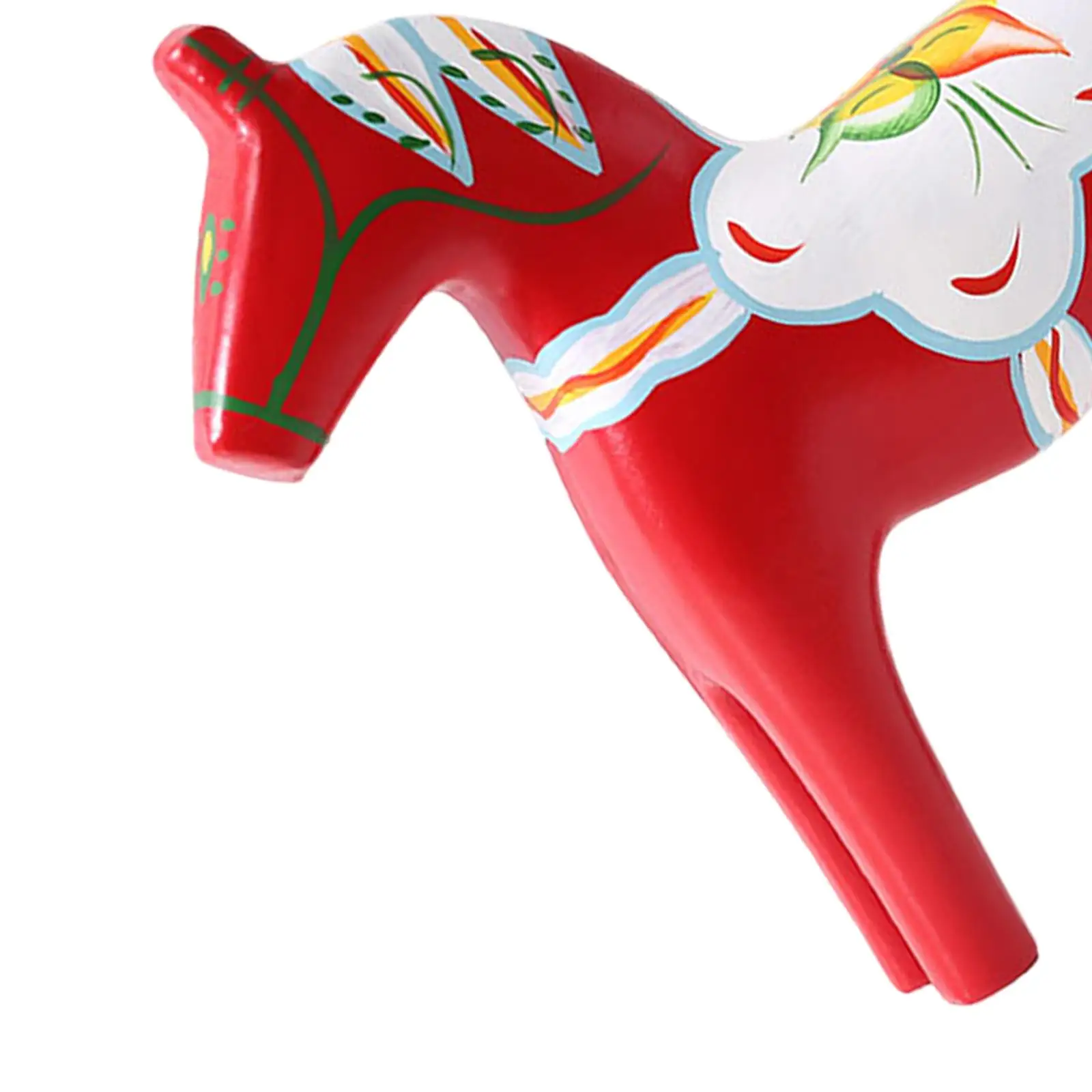 Wooden Dala Horse Ornament Hand Painted Dalecarlian Figurine for Birthday Gift Housewarming Collection Souvenir
