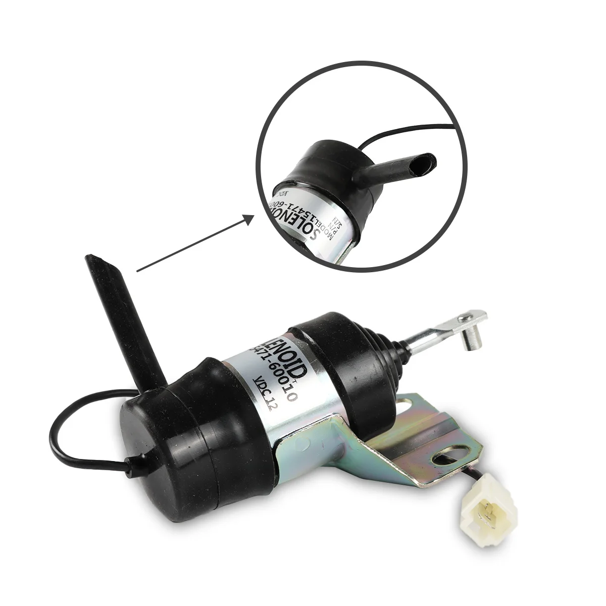 052600 -1000 15471-60010 Соленоид остановки топлива 12 В -1001 Для Kubota KX161-2 V2203 KX101 Z482 D722 KX161 KX151