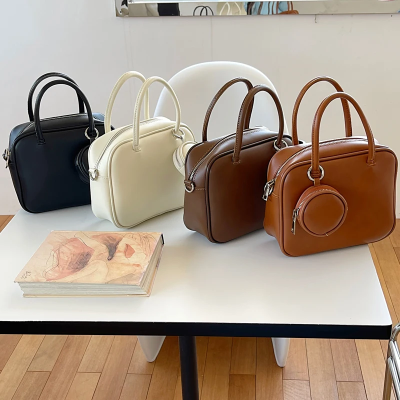 

2022 модные винтажные сумочки, женские квадратные сумки на молнии для женщин, простой женский кошелек из искусственной кожи, сумка, женская су...