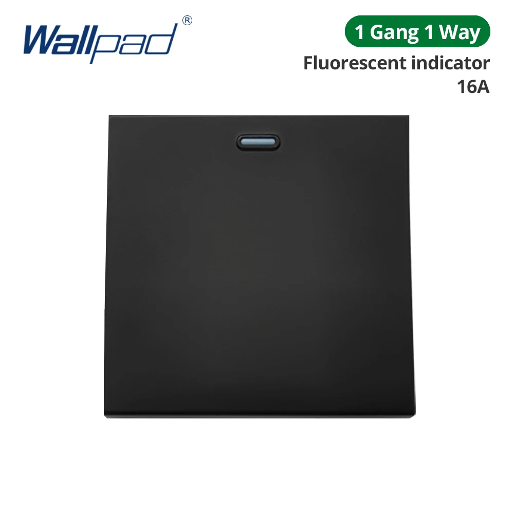 

Wallpad черный акриловый выключатель 52*52 мм