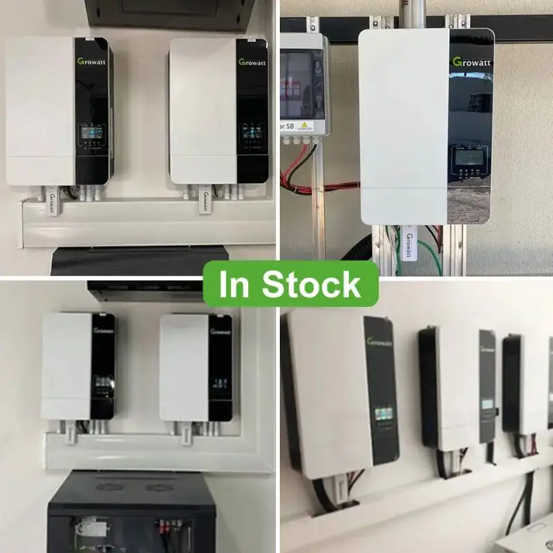 Growatt 48Vdc 120Vac Off Grid 3000W Солнечный инвертор Инвертор работает с аккумулятором или без