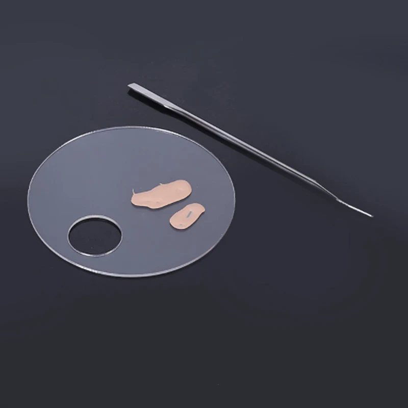 Акриловая Прозрачная Палитра Для Макияжа Цвет Ногтей Специальная Фотография