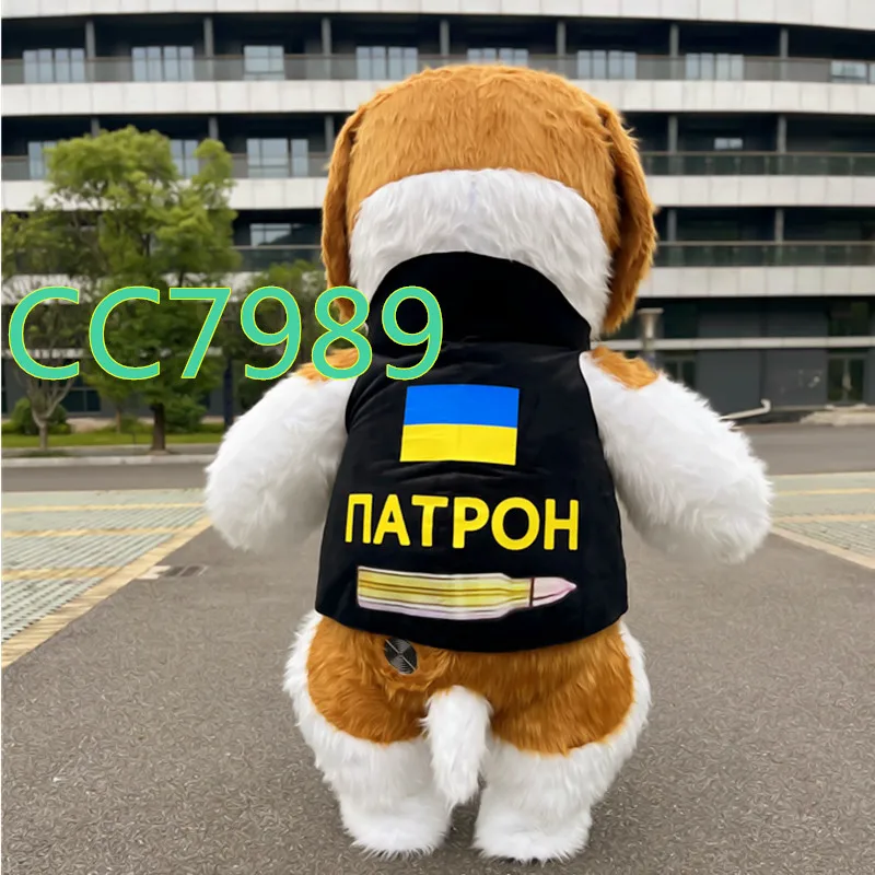 Фото Надувная 2 м/2,6 м/3 м, огромная панда, модель детской собаки, рекламная плюшевая мультяшная кукла, одежда для взрослых №2