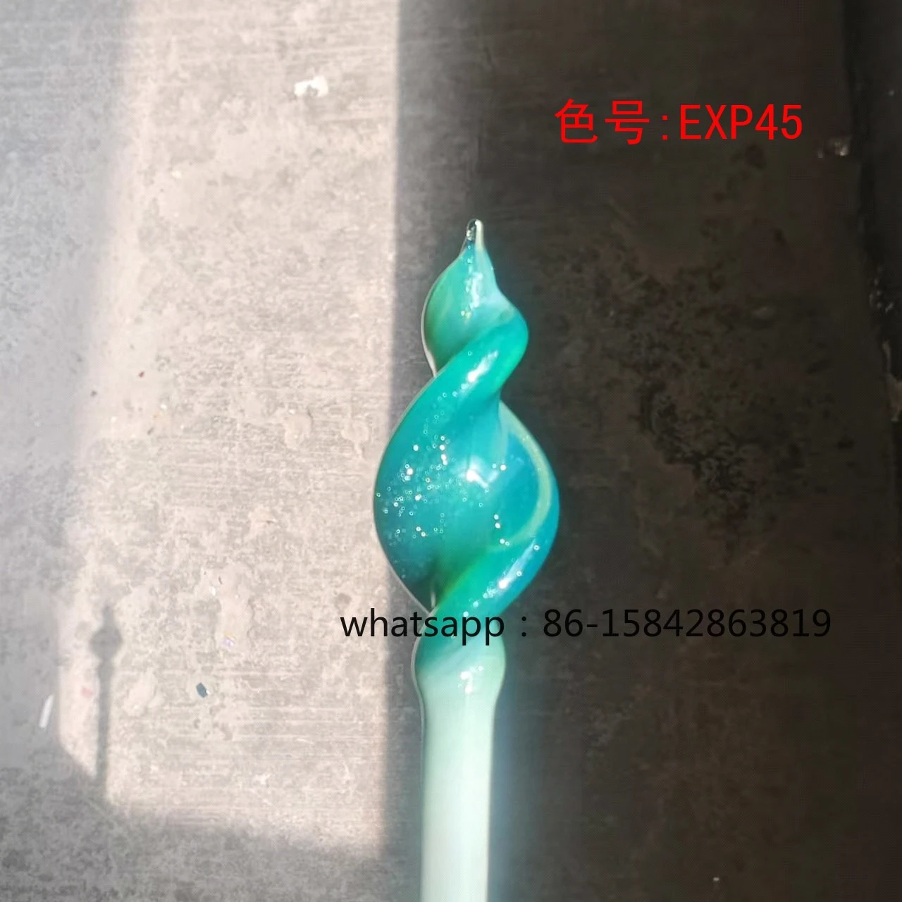 Фото EXP45 Solaka Green Gold Star Rod, стеклянный стержень для розжига, цветной глазурованный твердый материал №1