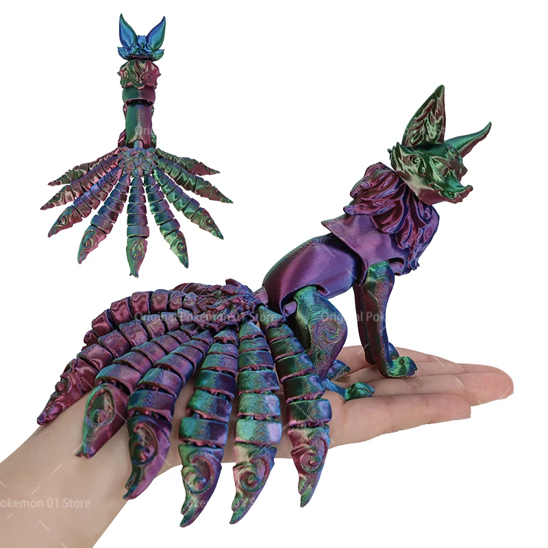 

Мультисуставная фигурка лисы из пластика