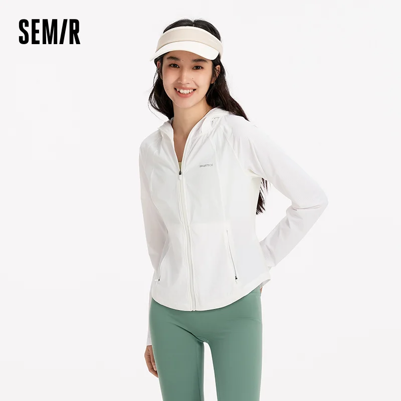 Фото Женская куртка Semir с защитой от ультрафиолета, охлаждающая, дышащая, влагоотводящая, высокоэластичная, с рукавами реглан, для походов и активного отдыха, модель 202 №3