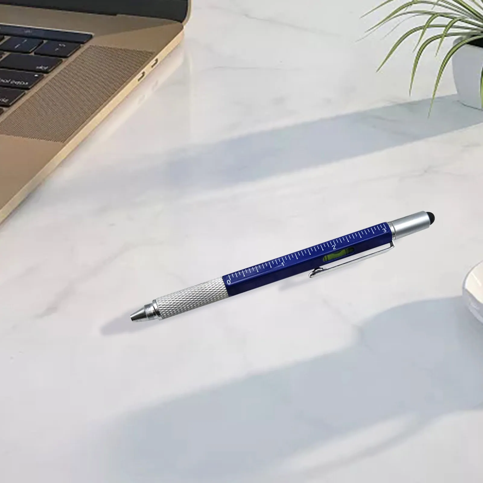 

Tool Pen 6 In 1 Multi-Tech Gadget Screwdriver Pen 1-pk Multifunctional Ballpoint Pen W/ Touch Screen Stylus Ruler Spirit Level