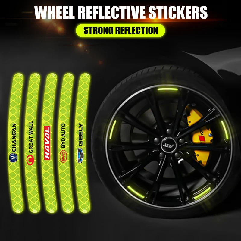 Светоотражающая наклейка на колесо для lada 2105 VESTA niva 4x4 парахокэ приора гранта ВАЗ