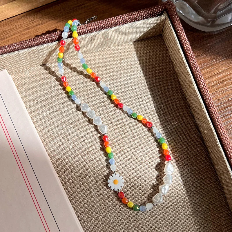 Ожерелье-чокер с искусственным жемчугом в стиле барокко