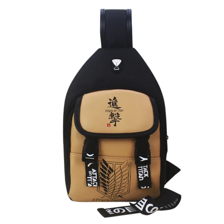 E-Mell Assassination Classroom Tokyo Ghoul One piece Attack on Titan Law Fairy Tail Natsume Yuujinchou Shoulder Bag Chest Pack