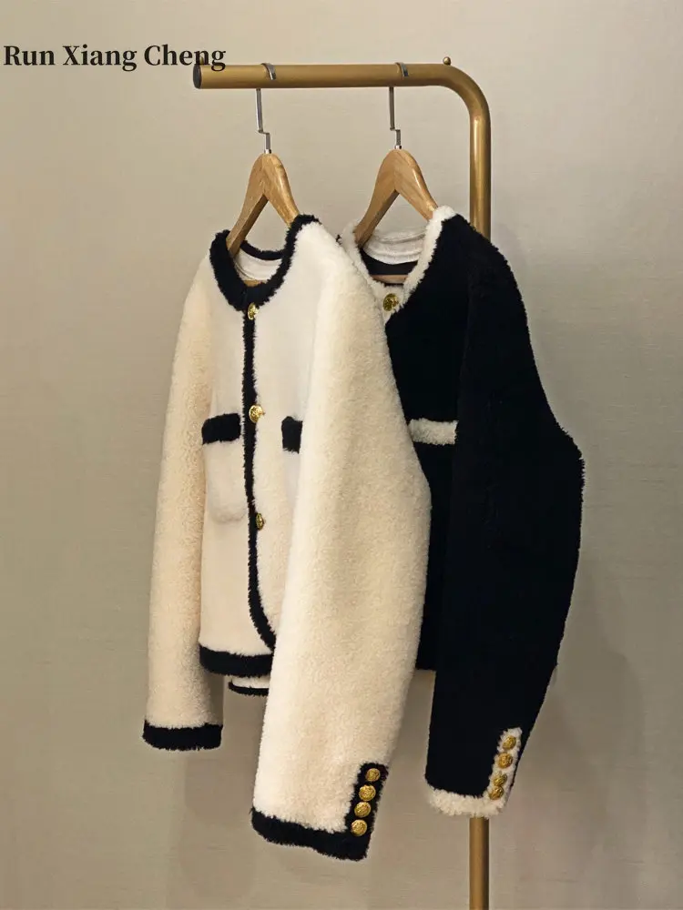 Winter Women's Coats 2023 New Luxury Designer Fur Coat Integrated Short Fur Women's Faux Fur Lamb Fleece Thermal Short Coats