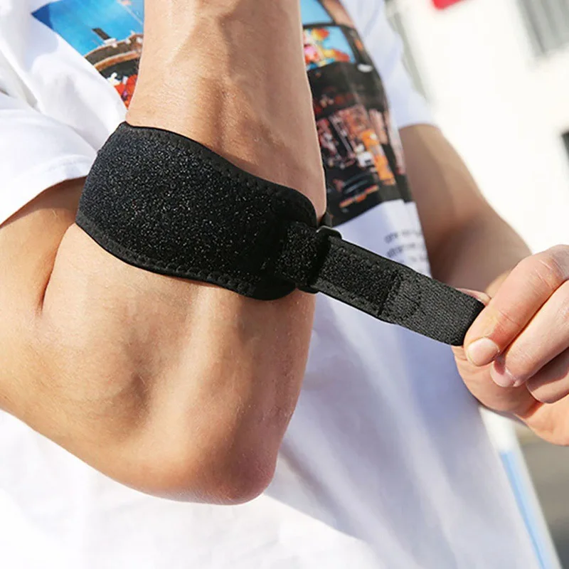 

1pc Adjustable Elbow Support Basketball Tennis Golf Elbow Support Strap Elbow Pads Lateral Pain Syndrome Epicondylitis Braces
