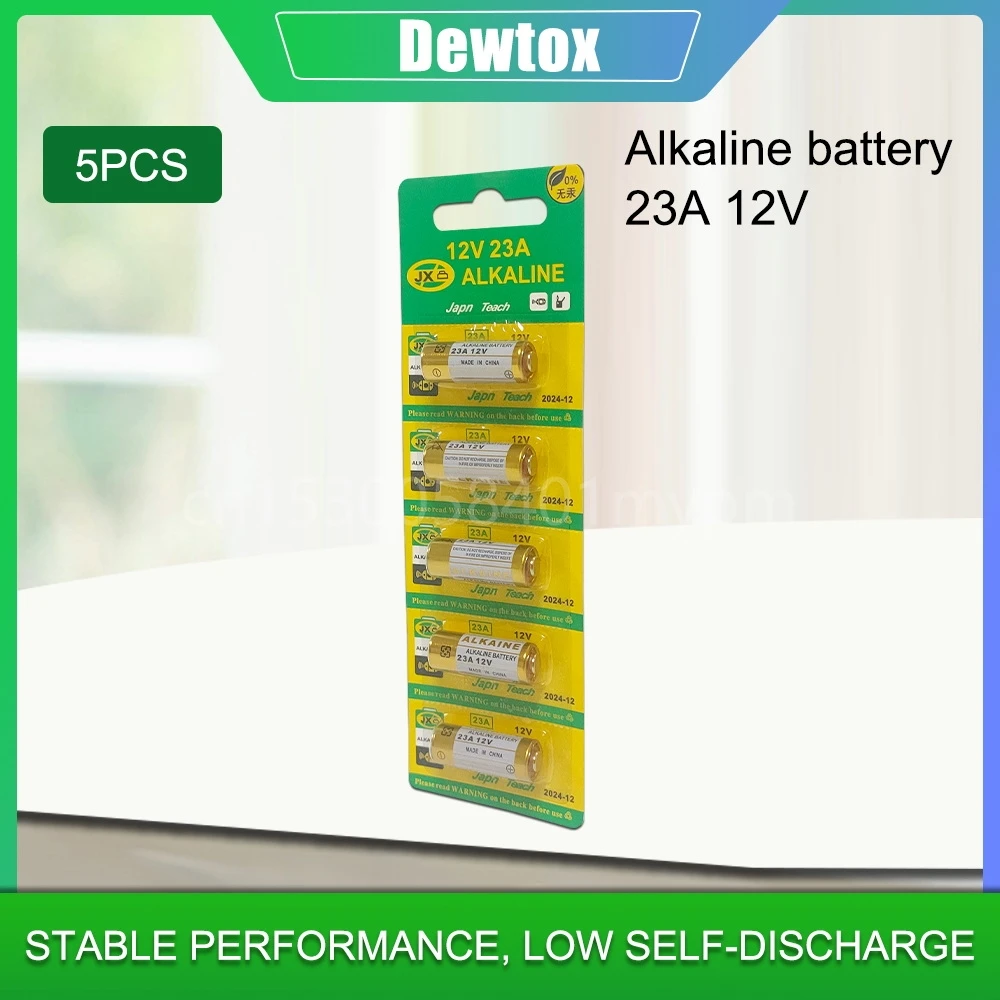 

5pcs/Lot Alkaline Battery 12V 23A 23GA 21/23 A23 A23S E23A EL12 MN21 MS21 V23GA MN21 L1028 RV08 GP23A K23A for Toy, Clock, Razor