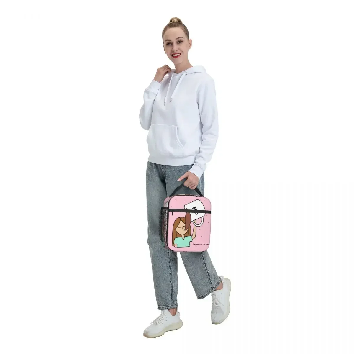 Мультяшные Изолированные сумки для ланча медсестер школы офиса ухода за