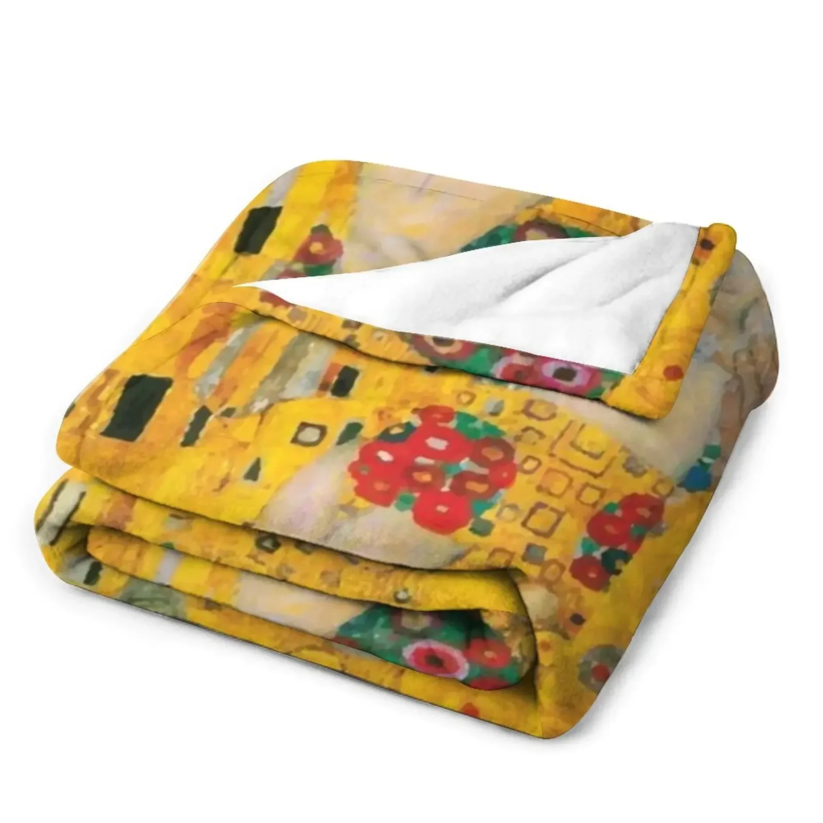 Густав Климт | Плед The Kiss ворсистый Утяжеленный спальный мешок одеяла