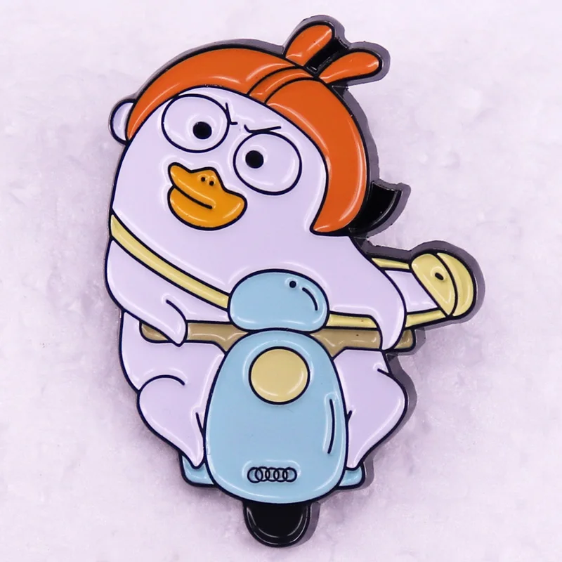 

Cute Duck Badge Duckyos Friend Enamel Pin Brooch Jewelry