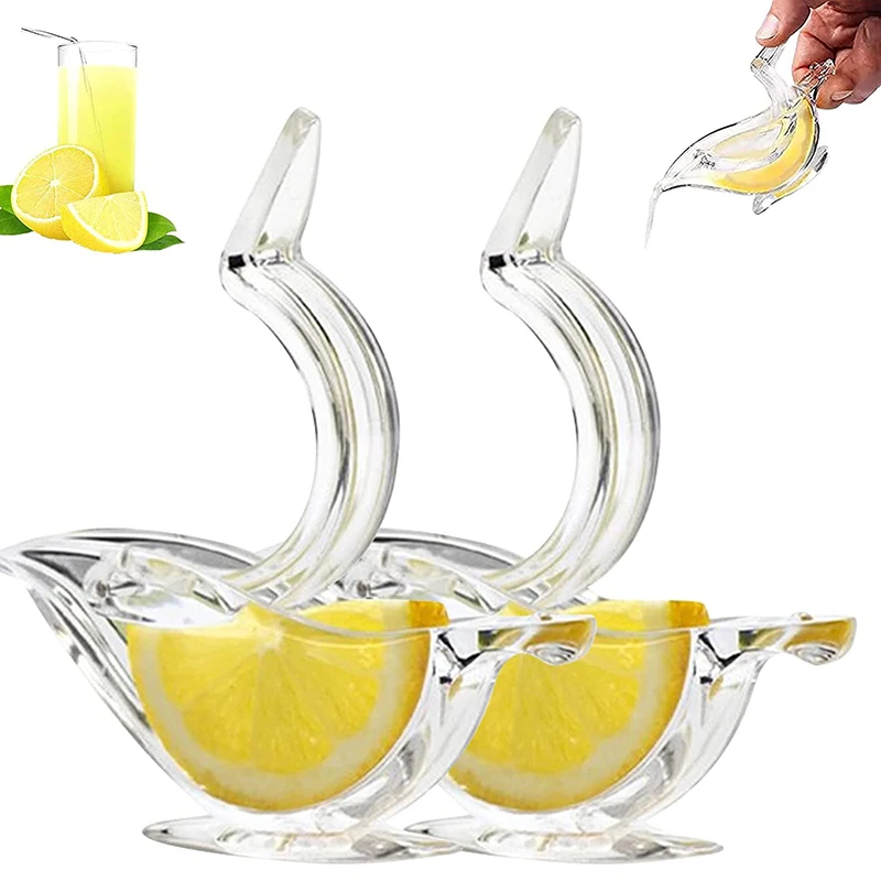 

Multifunctional Acrylic Lemon Squeezer Kitchen Accessories Transparent Double Bowl Manual Orange Juicer Kitchen Tools