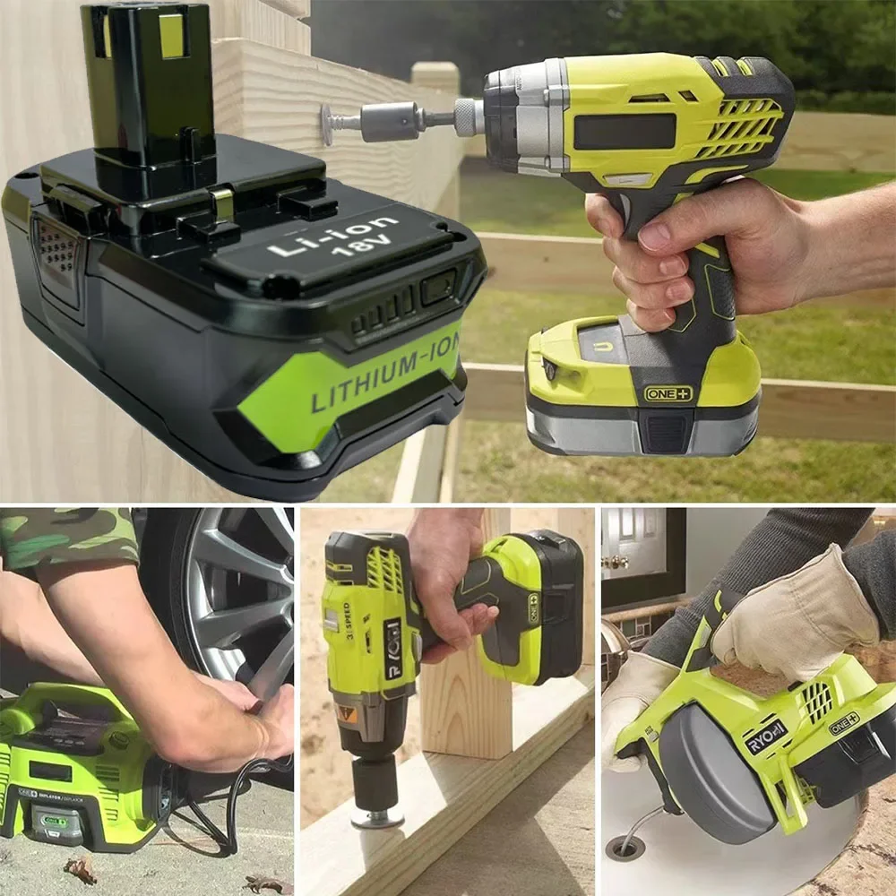 P108 6 0 Ач-10 Ач 18 В литий-ионная аккумуляторная батарея для Ryobi ONE + P104 P105 P107 P106 RB18L50
