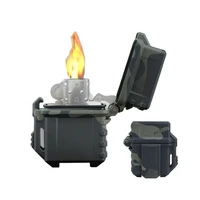 tactical lighter shell storage case lighter container holder for zippo inner tank outdoor hiking camping survival tool