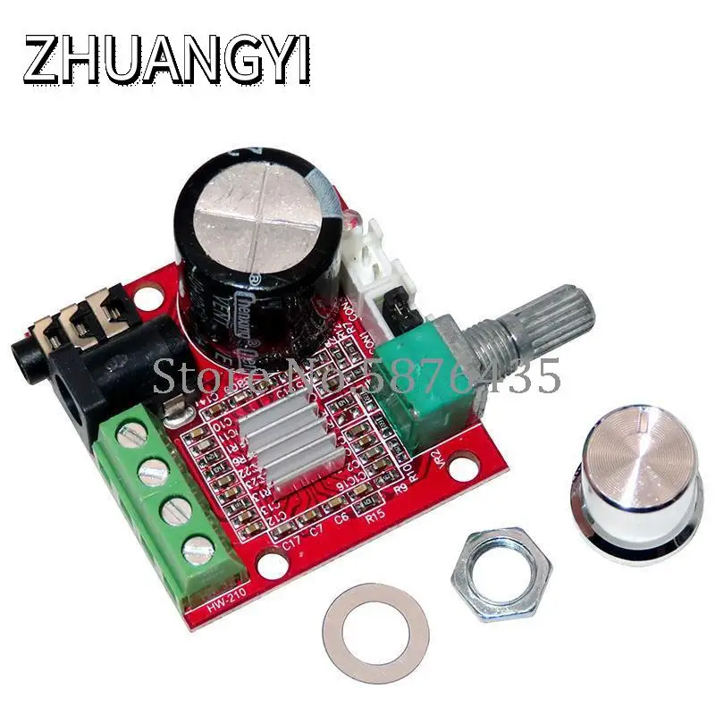 12 В Mini Hi-Fi PAM8610 аудио стерео усилитель платы 2X10W двухканальный D Класс по самой