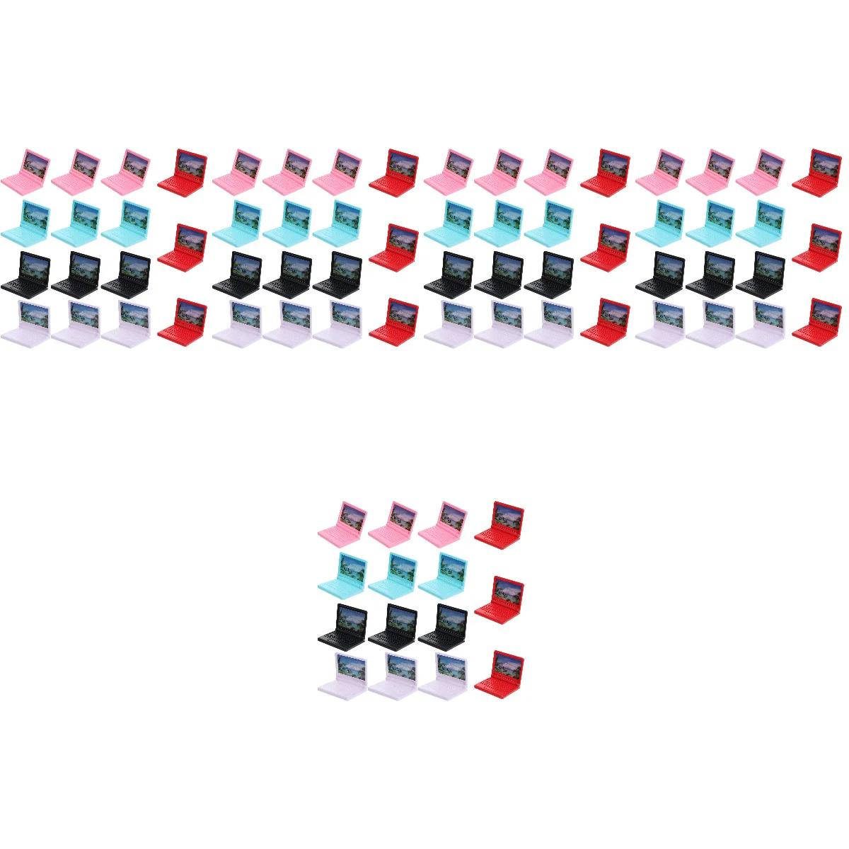 

75 шт. детский подарок на день рождения, украшение для сада, микро-ландшафтный декор, Раннее Обучение, компьютер для детей, ролевая игра, ноутб...