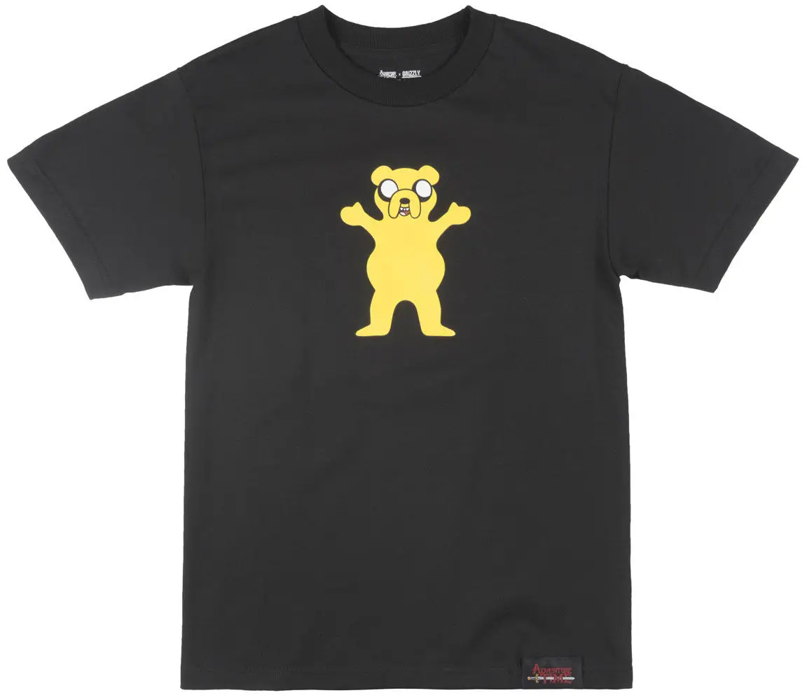 

Grizzly Griptape X Adventure Time Homies Help T-Shirt Cartoon Tee Top Mens Blackcartoon T Shirt Men Unisex New Fashion Tshirt