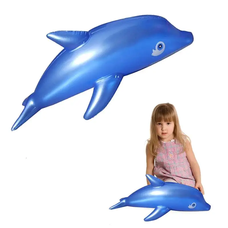 

Надувные животные, дельфин, игрушка для надувного бассейна, красочный декоративный водный тематический Декор, прекрасный надувной дельфин, рыба