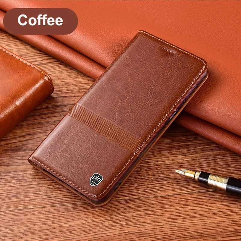 

Retro Genuine Leather Case For Vivo Y70s Y72 Y73 Y73s Y70 Y70T Luxury Business Cowhide Phone Case Magnetic Flip Cover