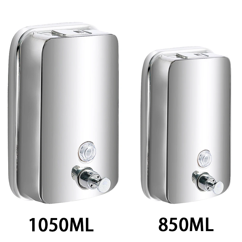 Настенный дозатор для мыла из нержавеющей стали 850/1050 мл