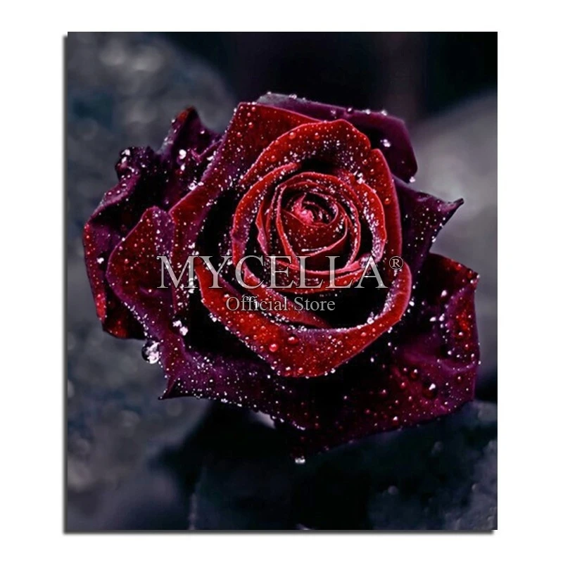 

Алмазная 5d картина «сделай сам» с красными розами, полная вышивка крестиком, мозаика, украшение для дома, перекрестное искусство