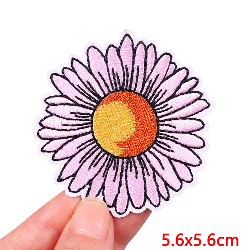 Патчи с цветами/автомобилем патчи вышивкой для утюга термоклейкие одежды куртки