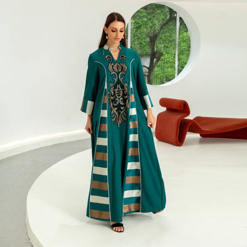 ramadan Muslim Abaya Dress Women Turkey India Embroidery Abayas Dubai Arab Vestidos Morocco Party Dresses Kaftan Gown Robe Eid