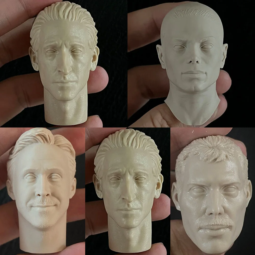 

Unpaint 1/6 Adrien Brody Head Sculpt Handsome Music Composer Rock Singer For 12'' Action Figure Model Diy Practice Drawing Model