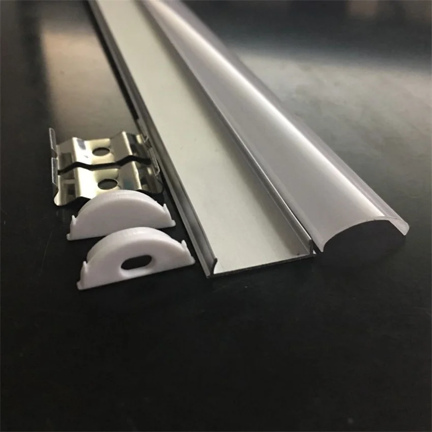 1806 Best Seller2m/pcs Bendable Soft Led Profile Flexible Aluminium Heatsink Cooling For Led Strip With Metal Clip