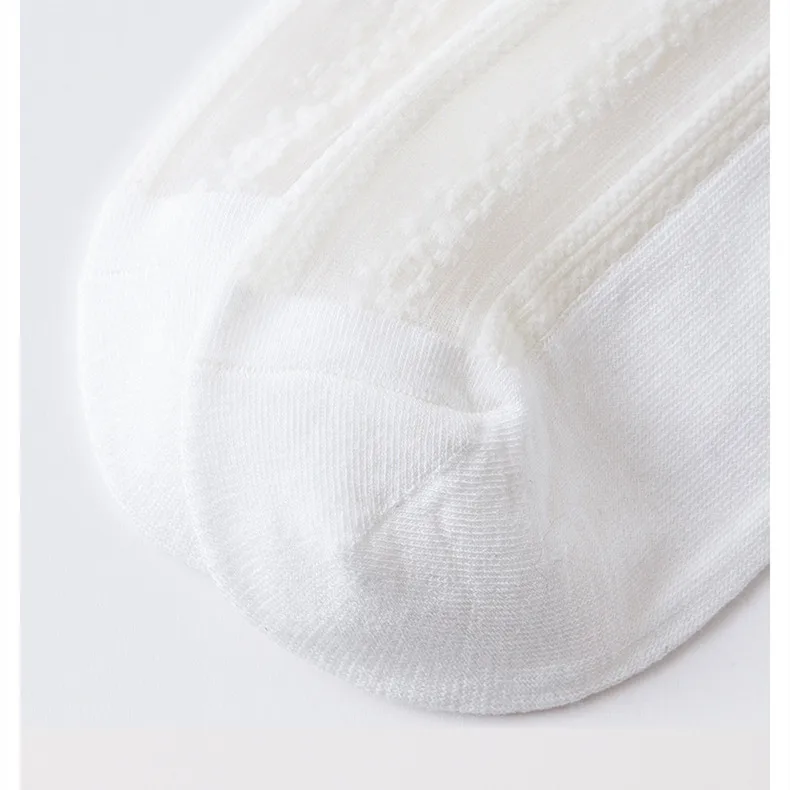 Yasuk Summer Women's Fashion Sport Soft Print  All-Match Lovely Girl Casual Mid Socks 3Pcs Lace Hollow Out Pure Lolita Student