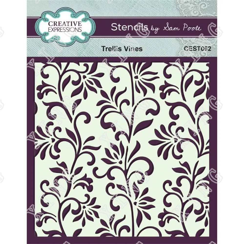 

Trellis Vines Stencil Diy Scrapbook Diary Decoration 2022 New Hot Sell Layered Mold Greeting Card Handmade Paper Craft Gift Moul