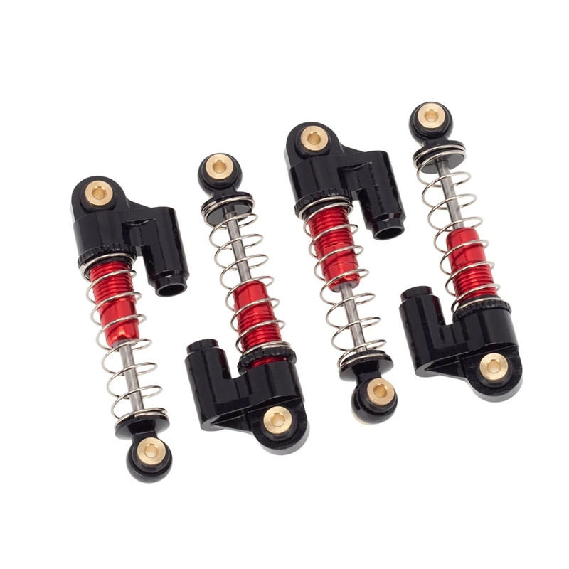 

4Pcs Aluminum Alloy Shock Absorber Damper Upgrade For 1/24 RC Car Axial SCX24 C10 JLU Gladiator Bronco Mini Crawler