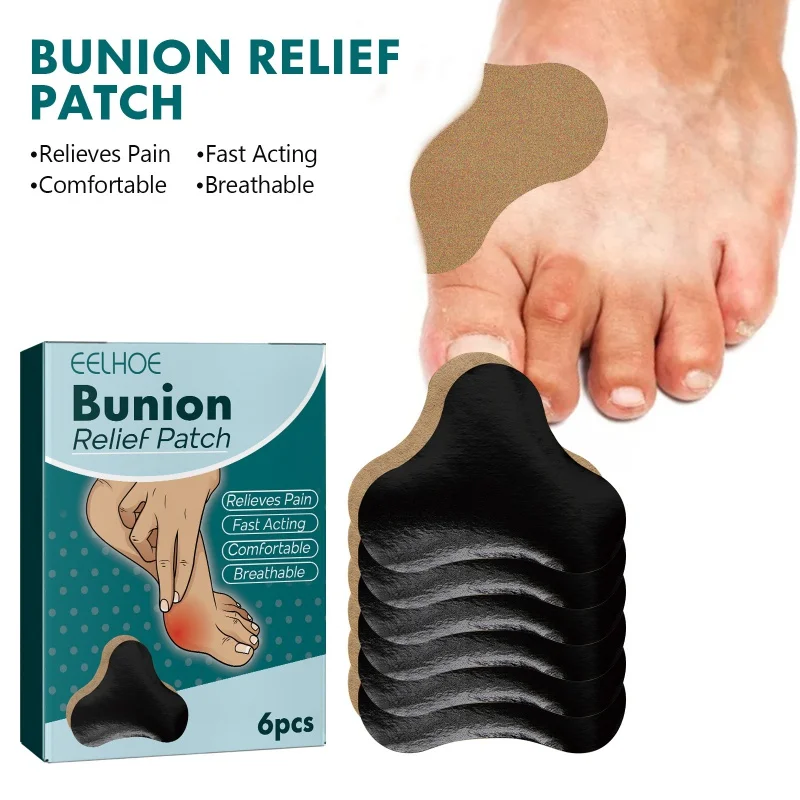 

Eelhoe Bunion Patch Relieve Foot Toe Swelling Pain Patch Correction Thumb Valgus Herbal Nursing Adhesive Bandage