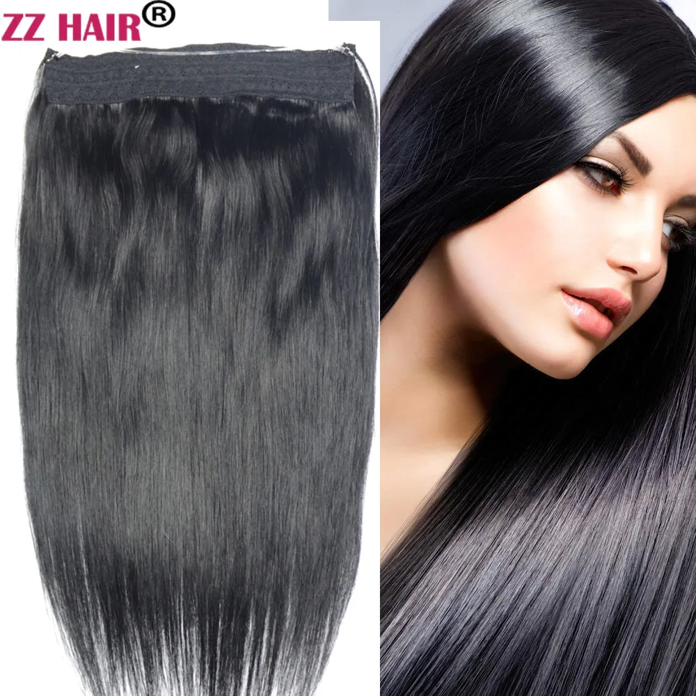 ZZHAIR 100% бразильские человеческие волосы для наращивания 16-24 дюйма леска 100-120 г