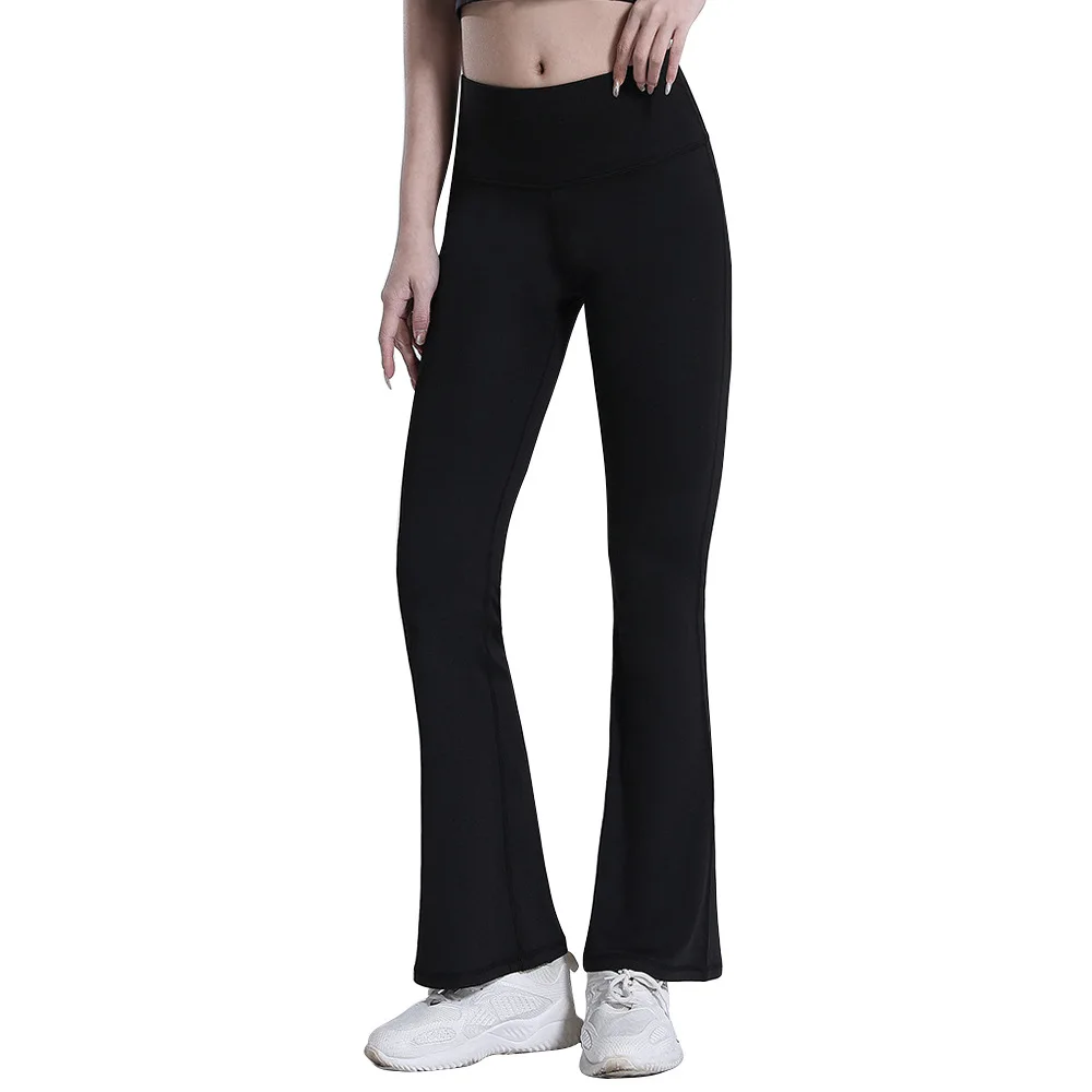 Solid Wide-leg Yoga Pants Women Leggings Gym Sports Tights Women High elasticity Fitness Flared Pants Fashion Sportswear Woman